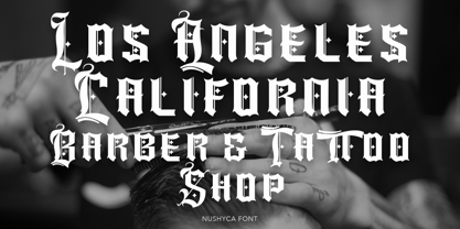Nushyca Font Poster 6