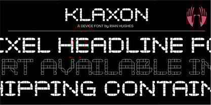 Klaxon Font Poster 1