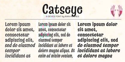 Catseye Font Poster 7
