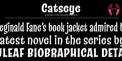 Catseye Font Poster 1