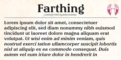 Farthing Font Poster 8