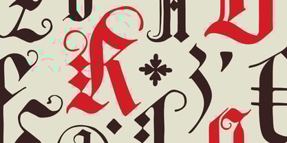 Durers Woodcut Font Poster 2