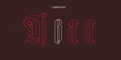 Durers Woodcut Font Poster 10