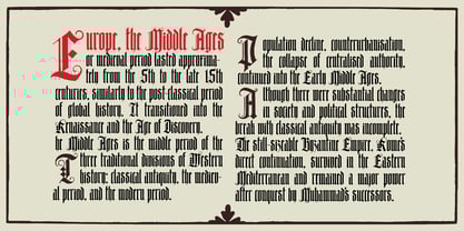 Durers Woodcut Font Poster 6