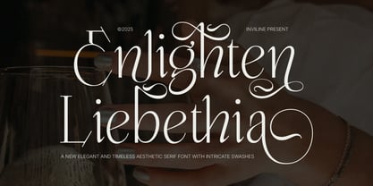 Enlighten Liebethia Pro Font Poster 1