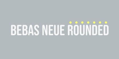Bebas Neue Rounded Font Poster 1