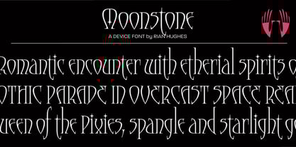 Moonstone Font Poster 1