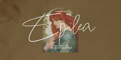 Epilea Signature Font Poster 1