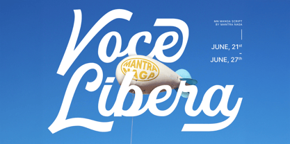 MN Managa Script Font Poster 4