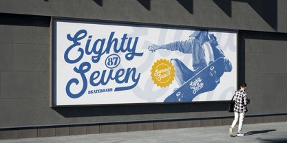 MN Managa Script Font Poster 12