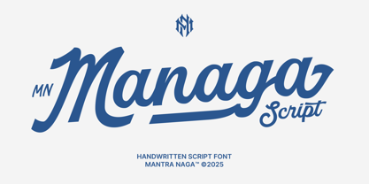 MN Managa Script Font Poster 1