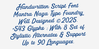 MN Managa Script Font Poster 2