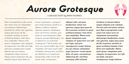 Aurore Grotesque Font Poster 11