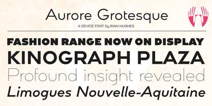 Aurore Grotesque Font Poster 10