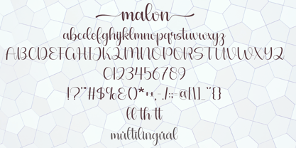 Malon Font Poster 6