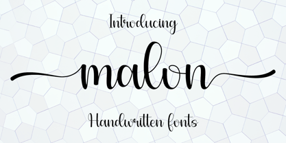 Malon Font Poster 1