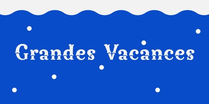 Grandes Vacances Font Poster 1