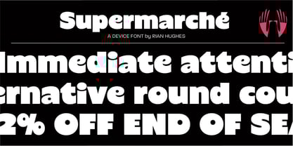 Supermarché Font Poster 1