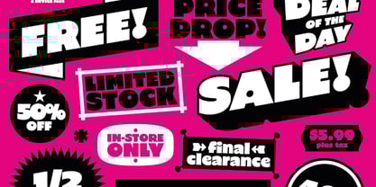 Supermarché Font Poster 6