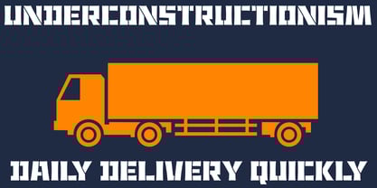 Underconstructionism Font Poster 1
