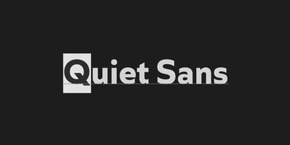 Quiet Sans Font Poster 1