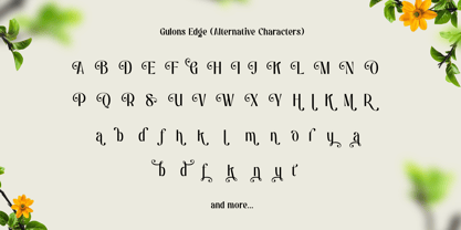 Gulons Edge Font Poster 13