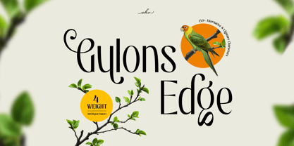 Gulons Edge Font Poster 1