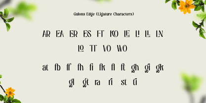 Gulons Edge Font Poster 14