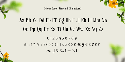 Gulons Edge Font Poster 12