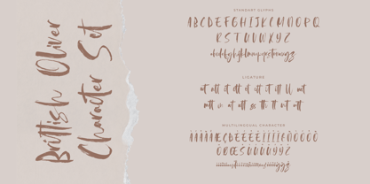 Brittish Oliver Font Poster 14
