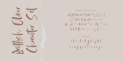 Brittish Oliver Font Poster 15