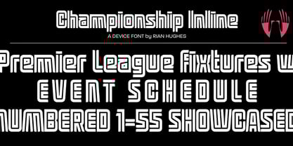 Championship Inline Font Poster 1