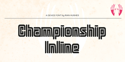Championship Inline Font Poster 9