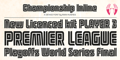 Championship Inline Font Poster 8