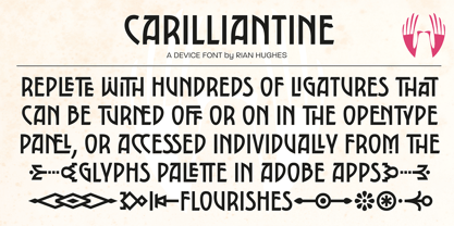 Carilliantine Font Poster 8