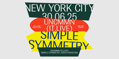 UNCMMN Produkt Font Poster 13