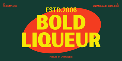 UNCMMN Produkt Font Poster 3