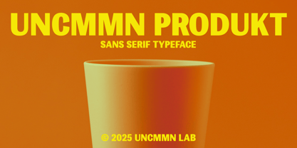 UNCMMN Produkt Font Poster 1