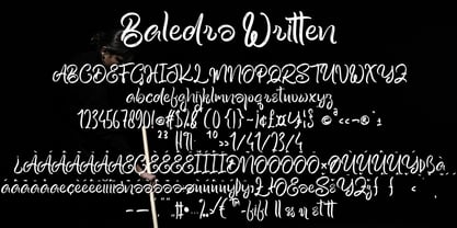 Baledro Font Poster 7