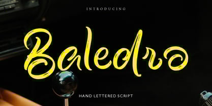 Baledro Font Poster 1