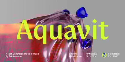 Aquavit Font Poster 1