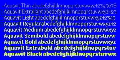 Aquavit Font Poster 10