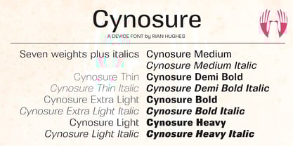 Cynosure Font Poster 9