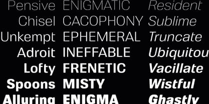 Cynosure Font Poster 6