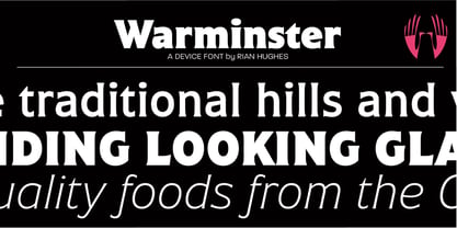 Warminster Font Poster 1