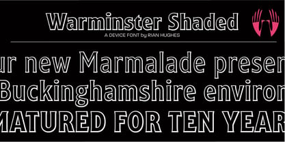 Warminster Font Poster 10