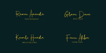 Relieved Signature Font Poster 5