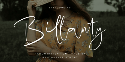 Billanty Font Poster 1