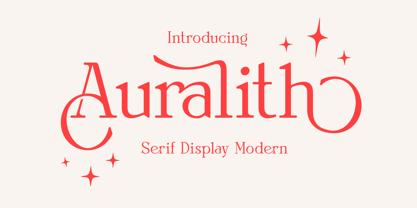 Auralith Font Poster 1