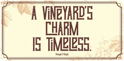Vineyard Font Poster 2